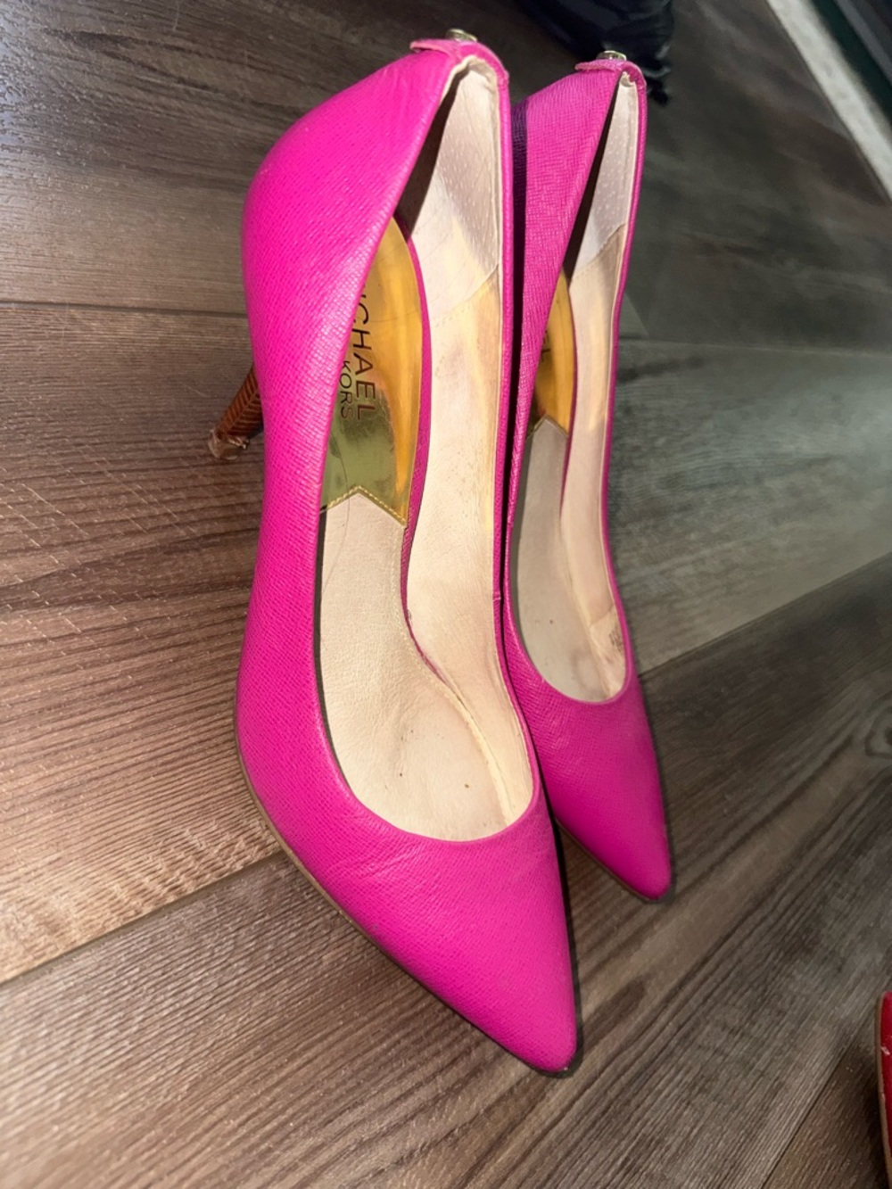 Michael Kors Vibrant Fuchsia Pointed-Toe Pumps